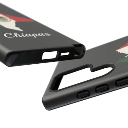 Chiapas Mexico Flag Map Phone Case | Mexican American Pride Tough Case for iPhone & Samsung