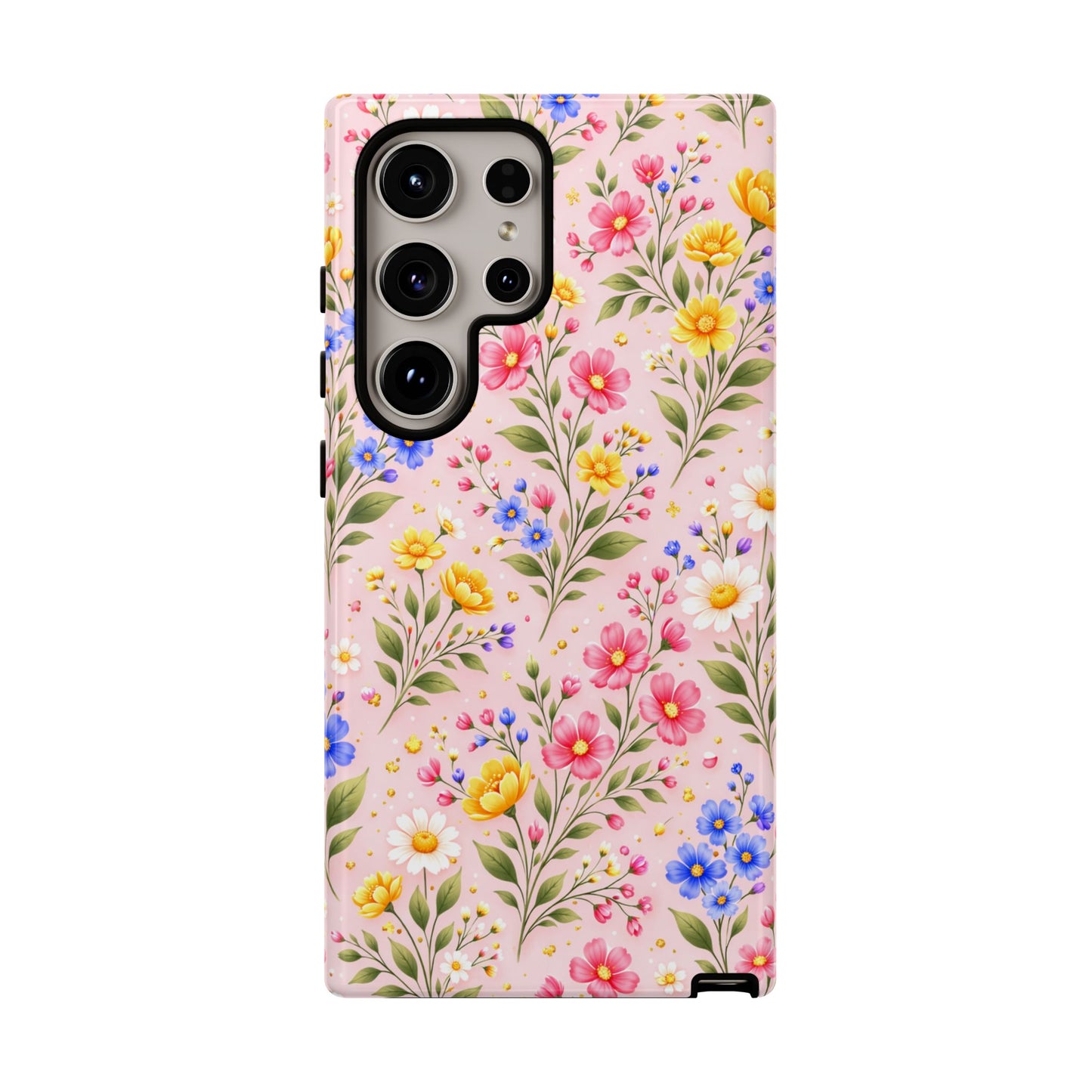 Wildflower Floral Phone Case Vintage Spring Meadow Tough Cover