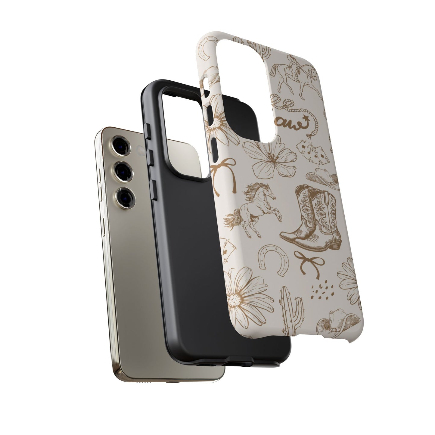 Western Cowgirl Phone Case for iPhone Samsung Galaxy Pixel Tough Case