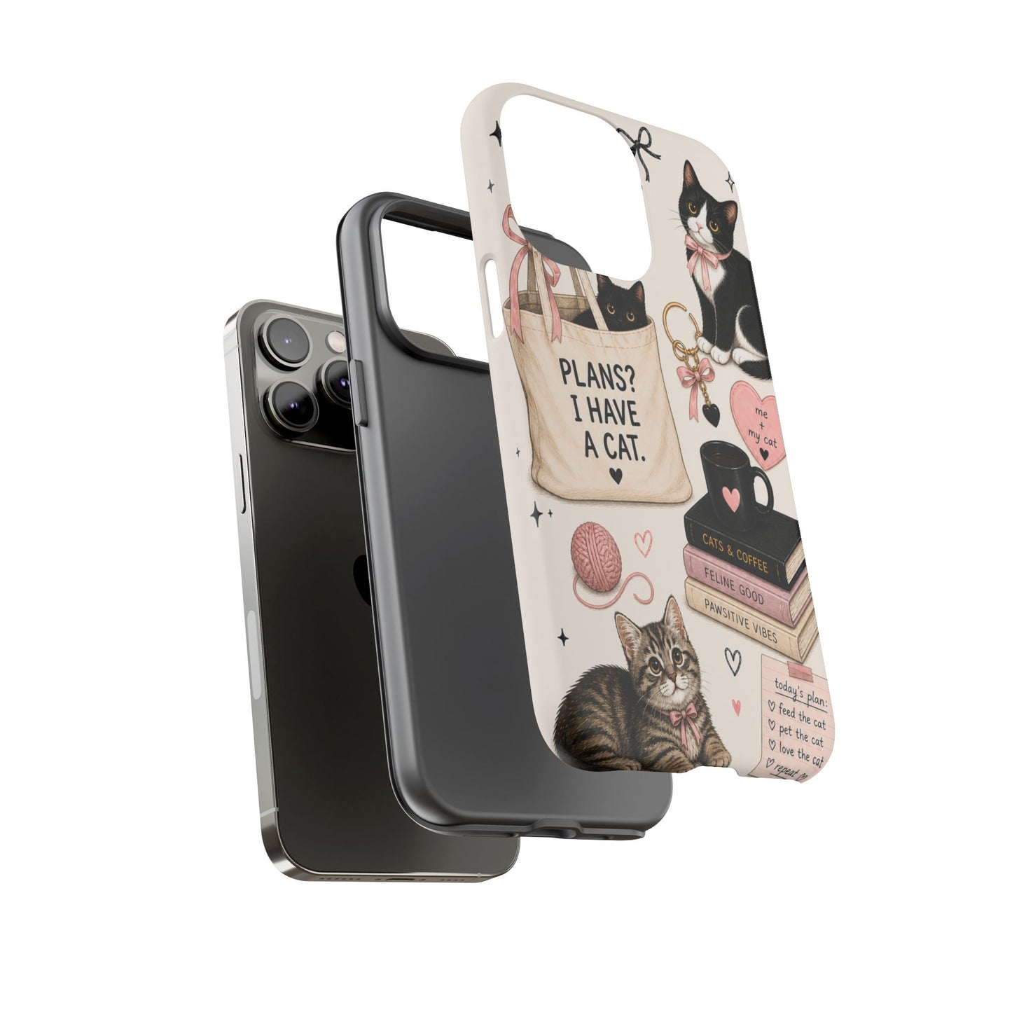 Cat Lover Phone Case | Plans? I Have A Cat Cute Aesthetic Cover