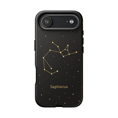 Sagittarius Zodiac Constellation Phone Case – Luxe Gold Celestial Cover