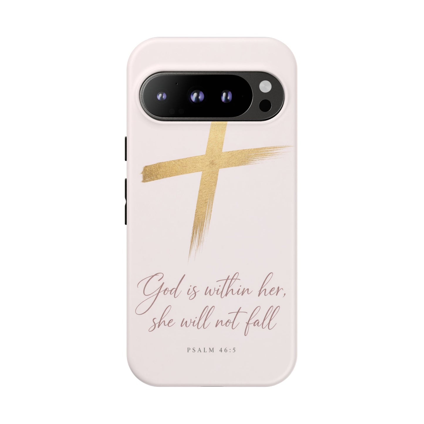 Psalm 46:5 God Is Within Her Christian Cross Phone Case Faith Gift