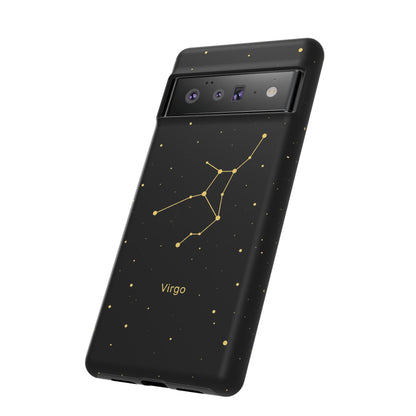Virgo Zodiac Constellation Phone Case – Luxe Gold Celestial Cover