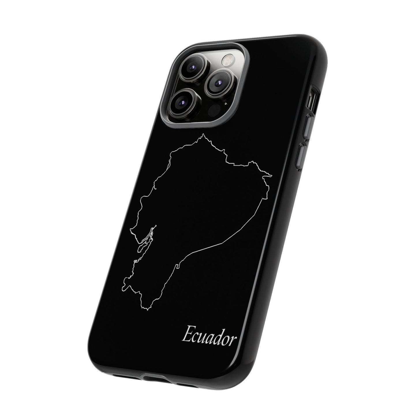 Ecuador Outline Phone Case – Minimal Country Map Tough Case (iPhone, Samsung, Pixel)