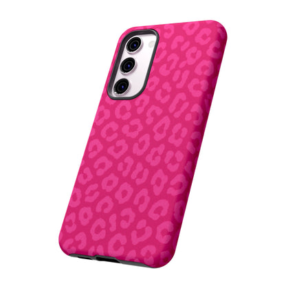 Hot Pink Leopard Print Phone Case – Bold Coquette Leopard Tough Case