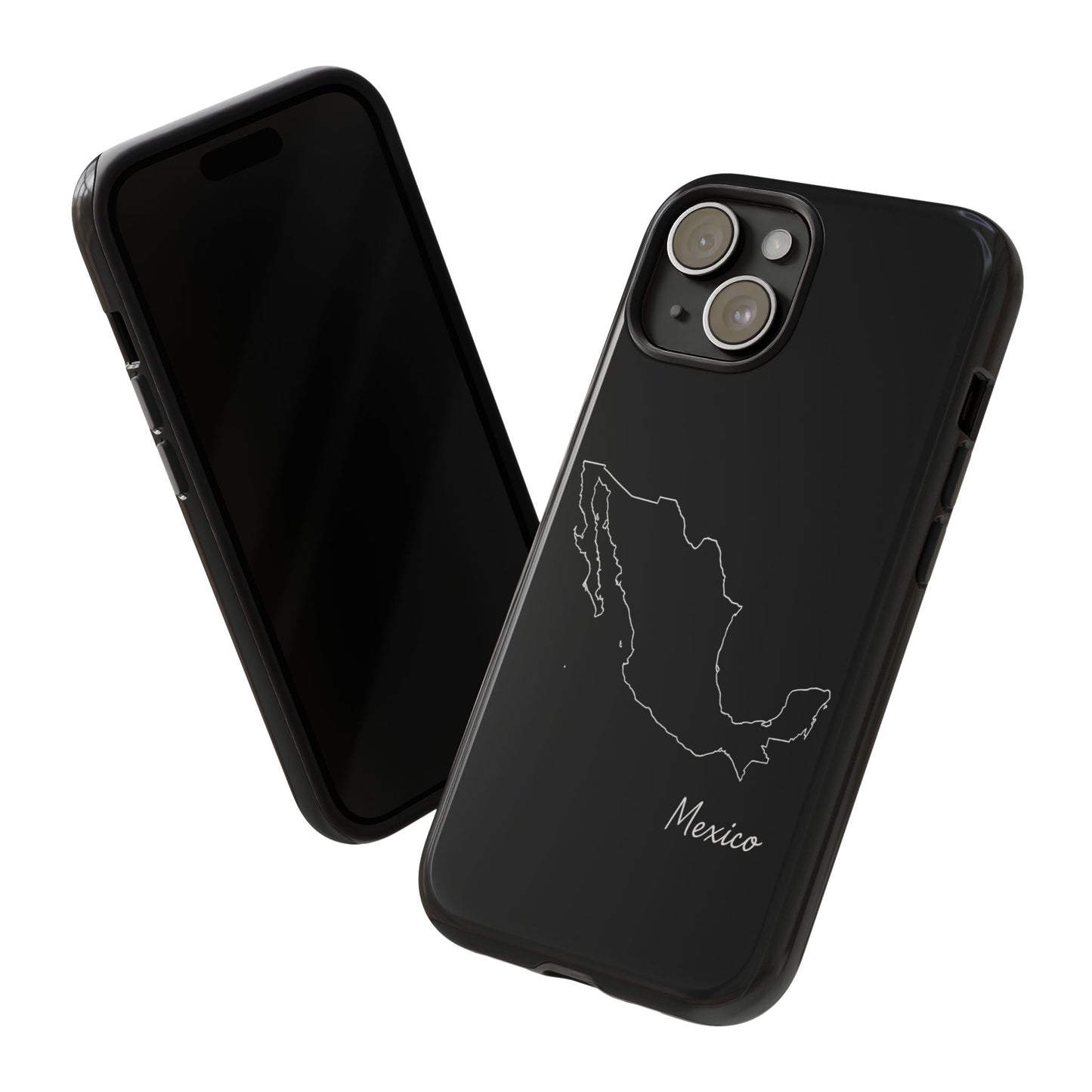 Mexico Outline Phone Case – Minimal Country Map Tough Case (iPhone, Samsung, Pixel)