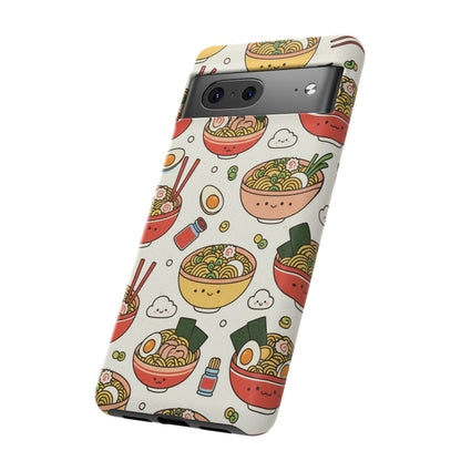 Kawaii Ramen Phone Case – Cute Japanese Food Pattern | Noodle Bowl Aesthetic Case