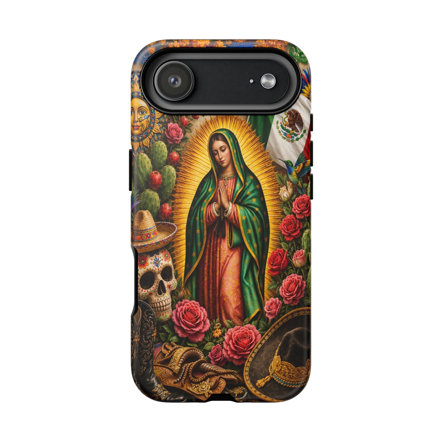 Virgen de Guadalupe Phone Case Mexican Floral iPhone Samsung Pixel Case
