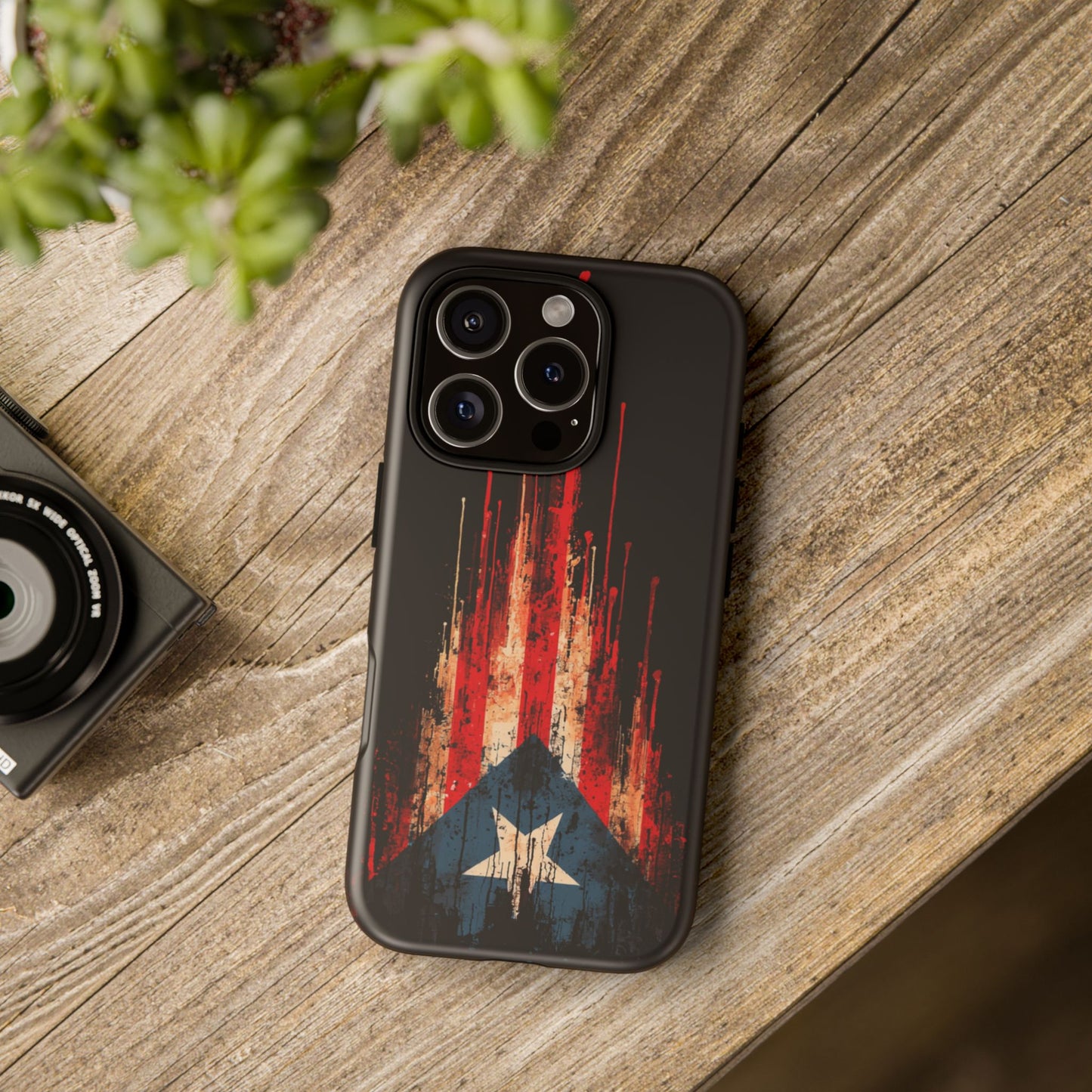 Puerto Rico Flag Phone Case | Distressed Puerto Rican Flag Tough Case | Boricua Pride Protective iPhone Samsung Cover
