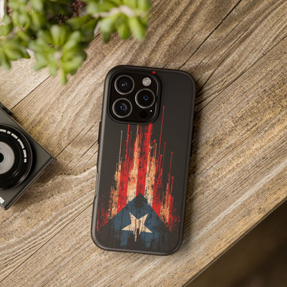 Puerto Rico Flag Phone Case | Distressed Puerto Rican Flag Tough Case | Boricua Pride Protective iPhone Samsung Cover