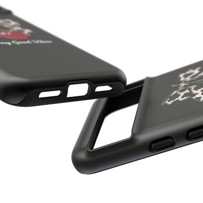 Cherry Cow Print Phone Case | Coquette Bow Aesthetic iPhone & Samsung Tough Case