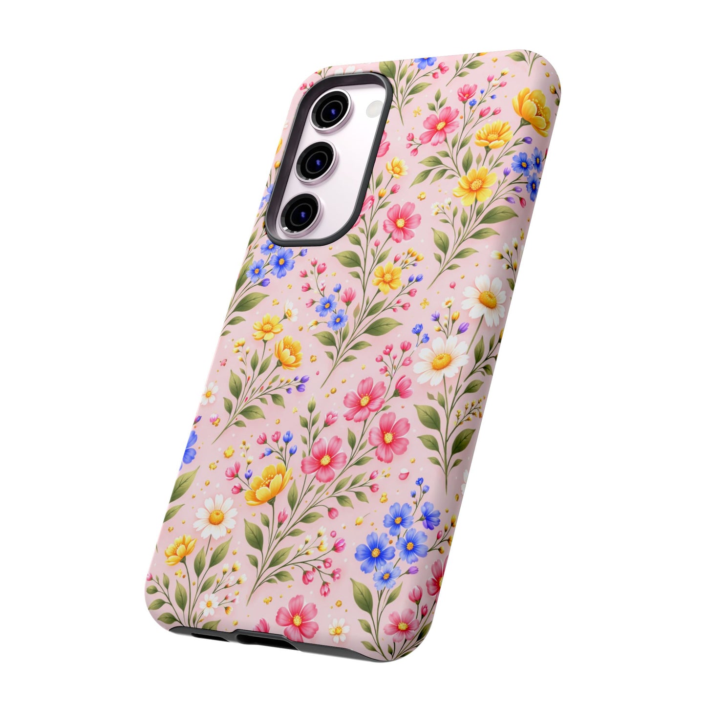 Wildflower Floral Phone Case Vintage Spring Meadow Tough Cover