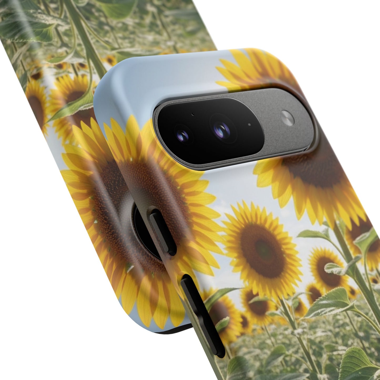 Sunflower Field Phone Case | Golden Hour Floral Aesthetic | Bright Summer Tough Case