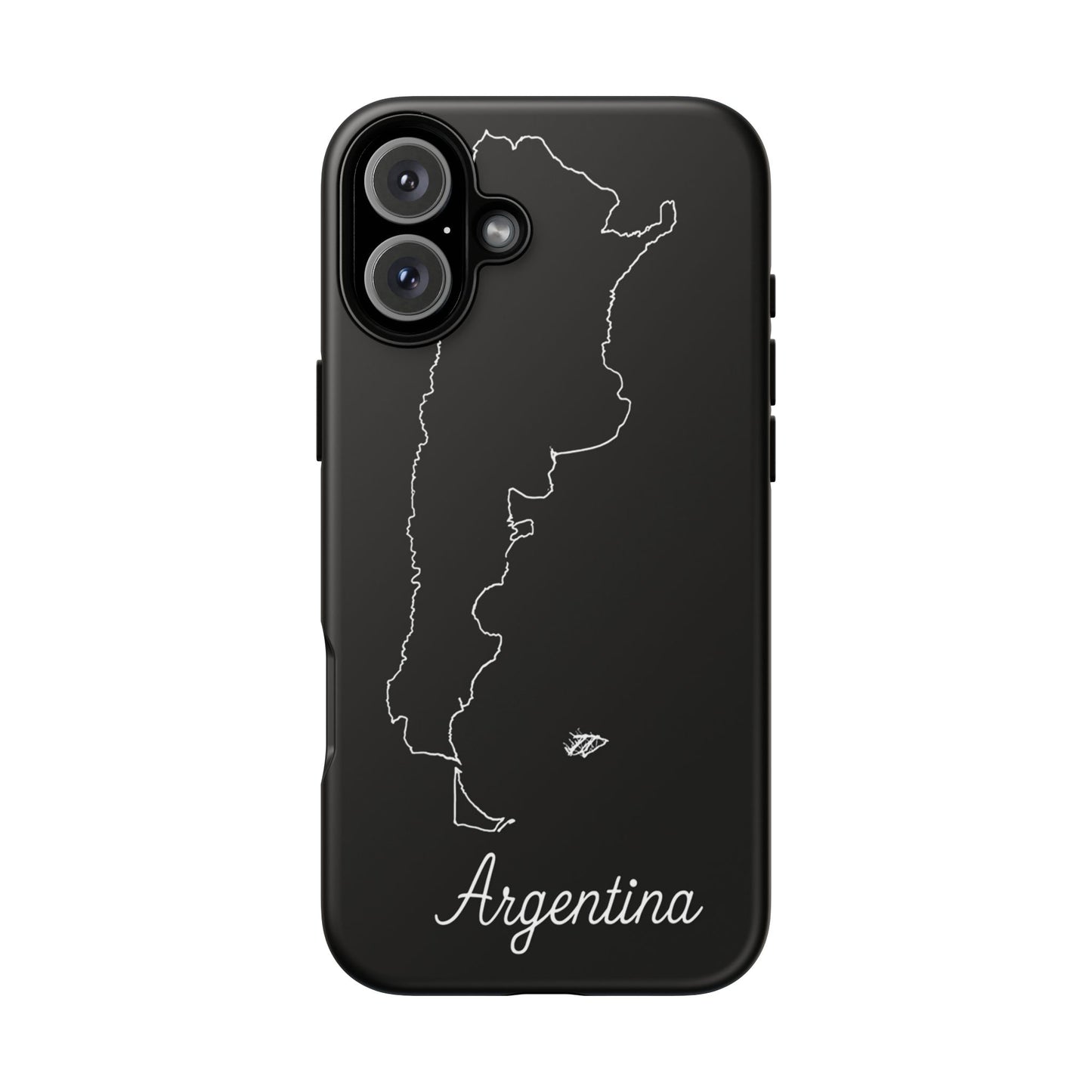 Argentina Outline Phone Case – Minimal Country Map Tough Case (iPhone, Samsung, Pixel)