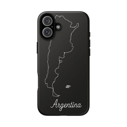 Argentina Outline Phone Case – Minimal Country Map Tough Case (iPhone, Samsung, Pixel)
