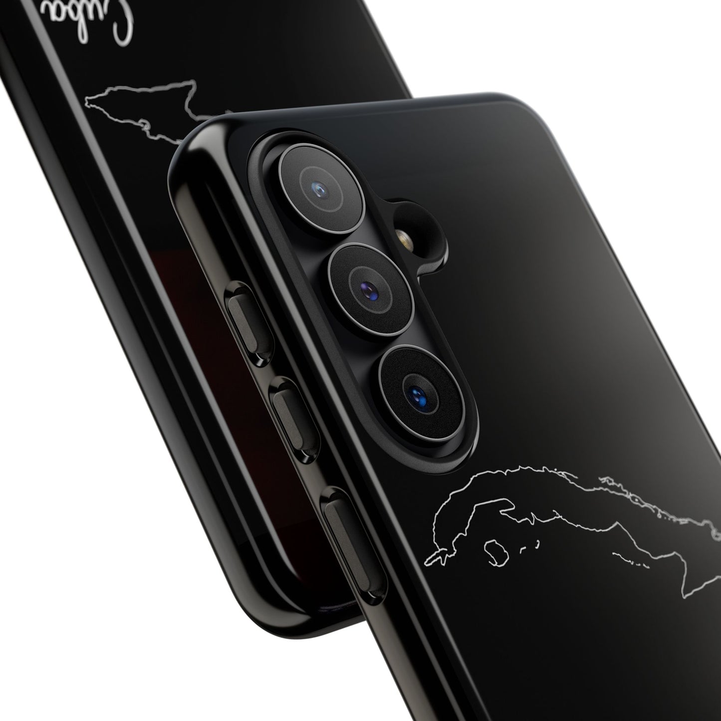 Cuba Outline Phone Case – Minimal Country Map Tough Case (iPhone, Samsung, Pixel)