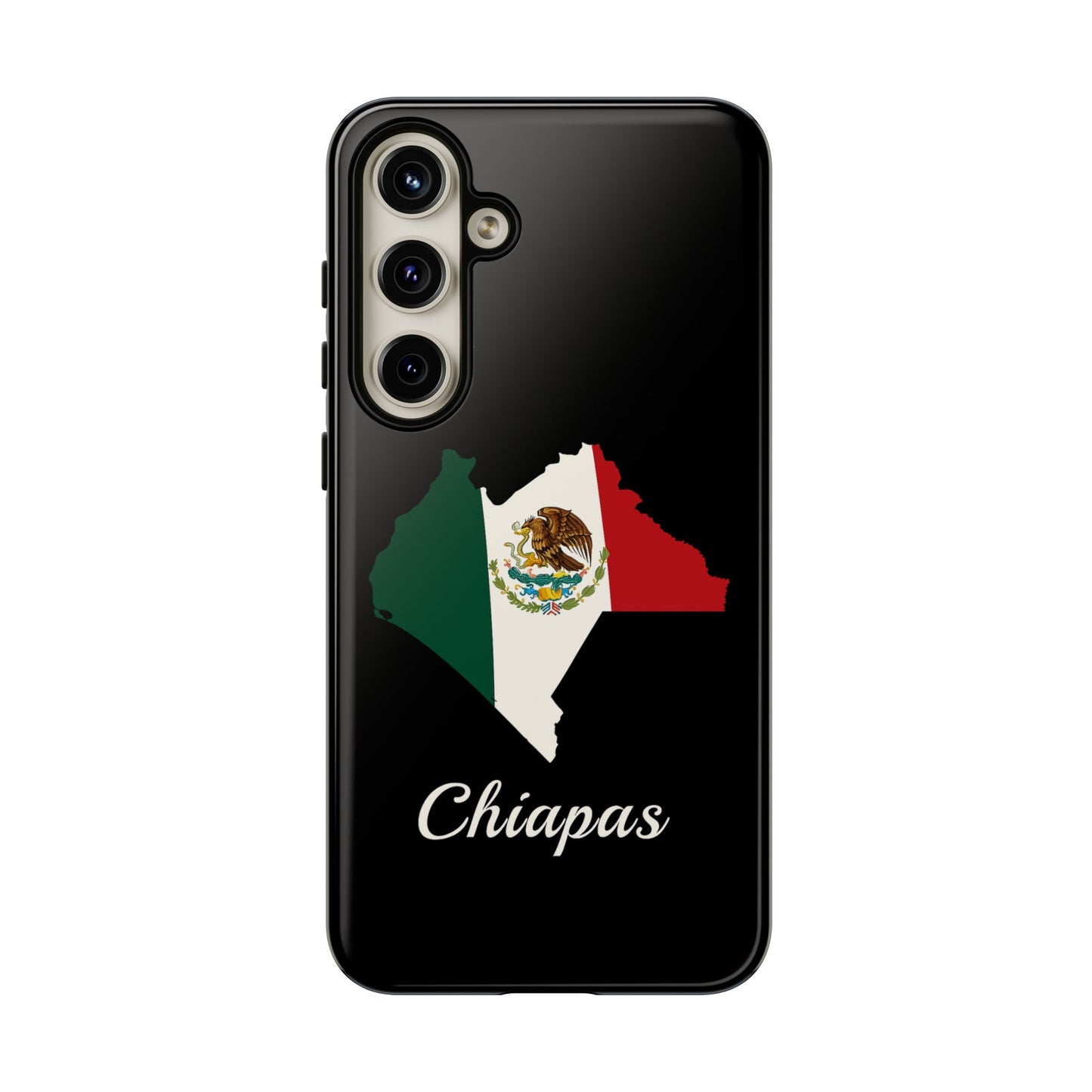 Chiapas Mexico Flag Map Phone Case | Mexican American Pride Tough Case for iPhone & Samsung
