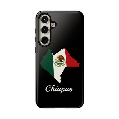 Chiapas Mexico Flag Map Phone Case | Mexican American Pride Tough Case for iPhone & Samsung