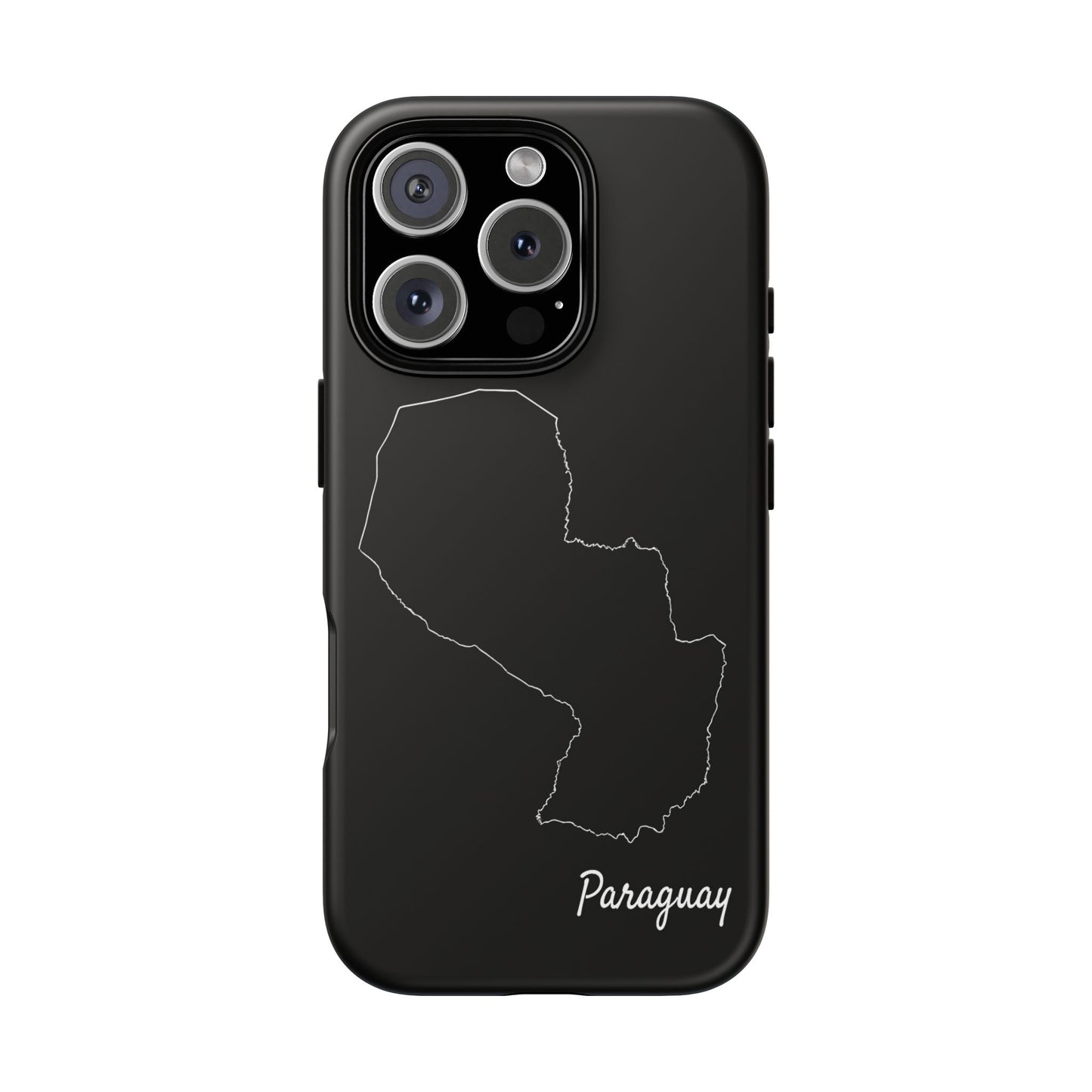Paraguay Outline Phone Case – Minimal Country Map Tough Case (iPhone, Samsung, Pixel)