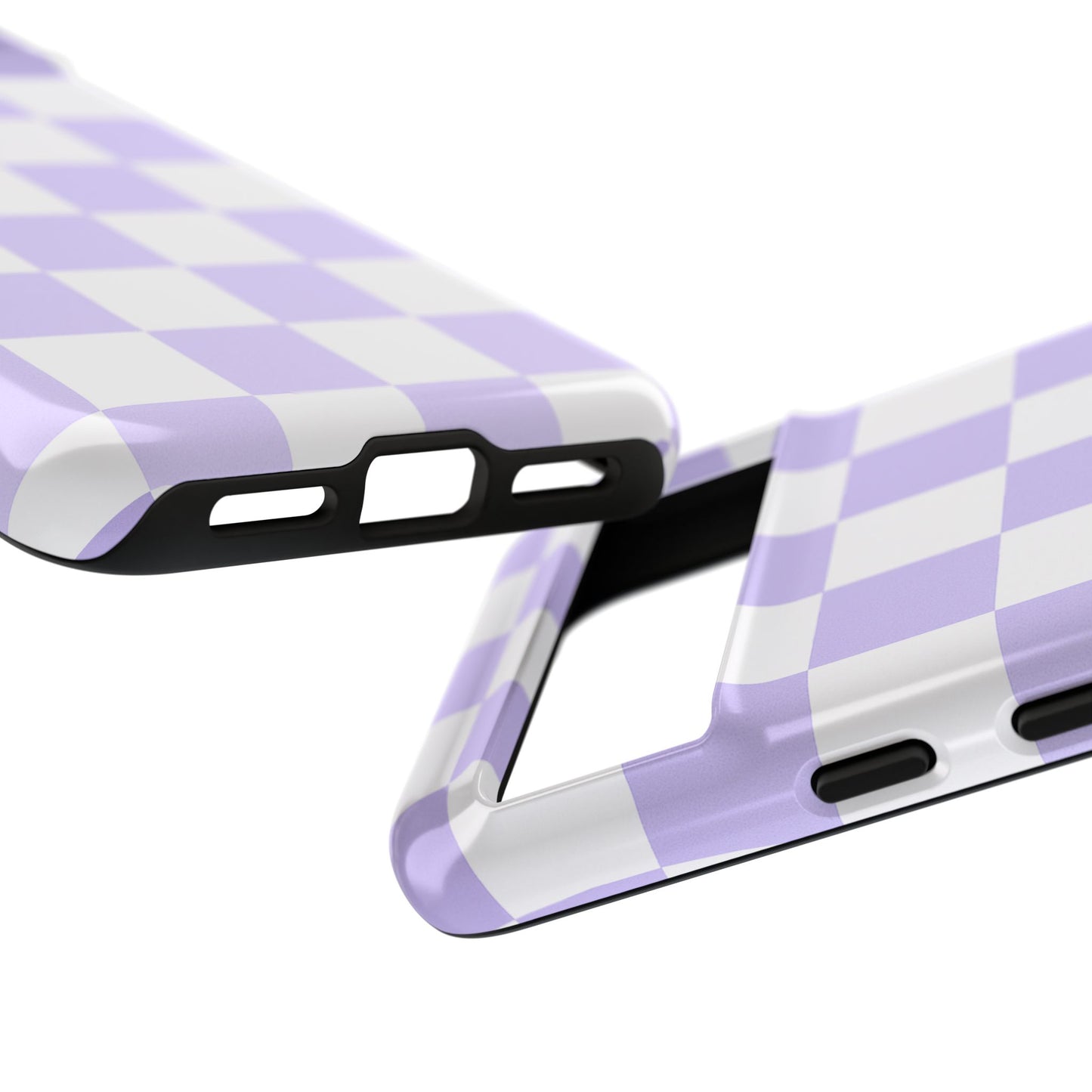 Lavender Checkerboard Phone Case | Pastel Aesthetic Tough Case