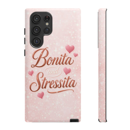 Bonita Stressita Phone Case Cute Latina Aesthetic Pink Coquette Case