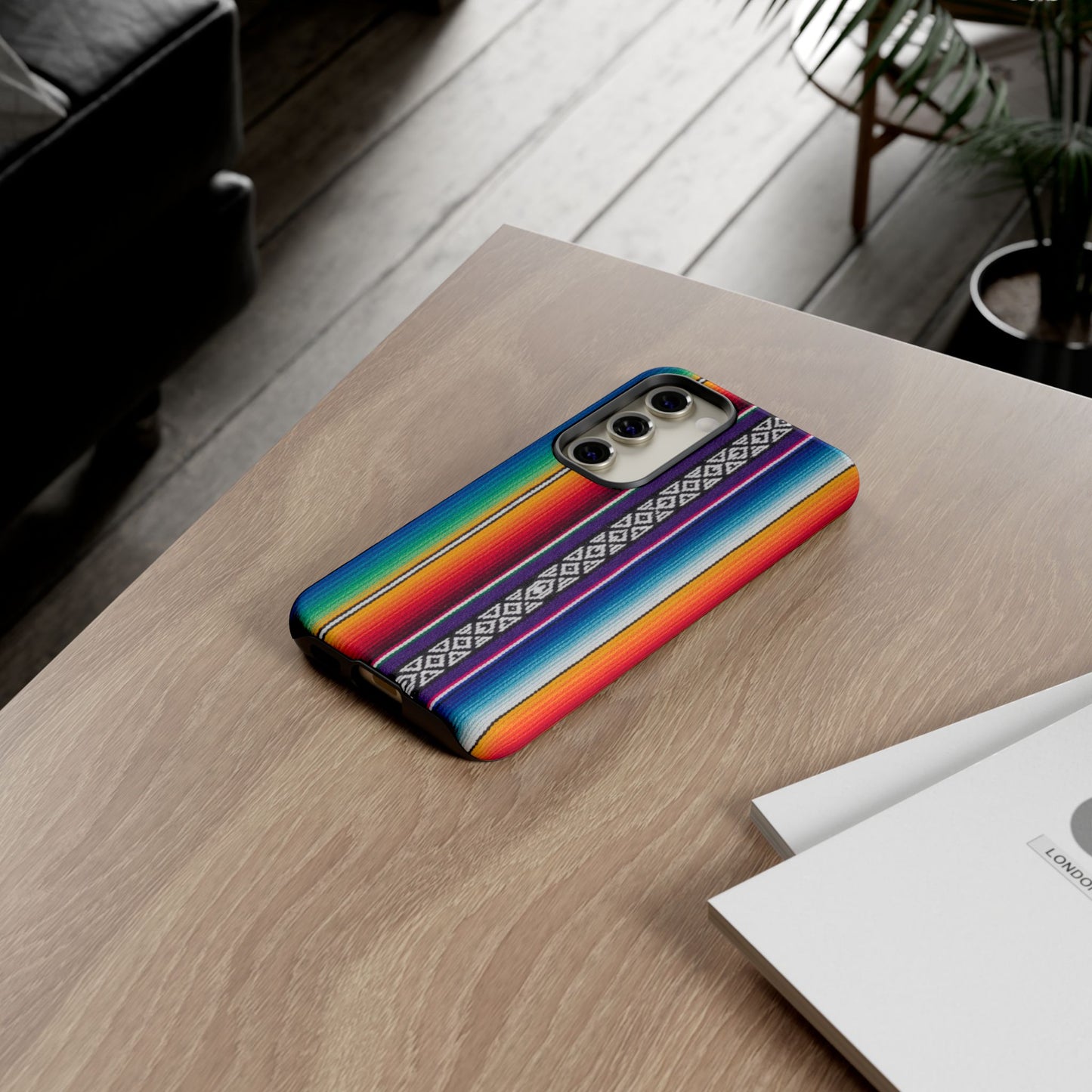 Serape Stripe Phone Case – Colorful Mexican Blanket Pattern Tough Case