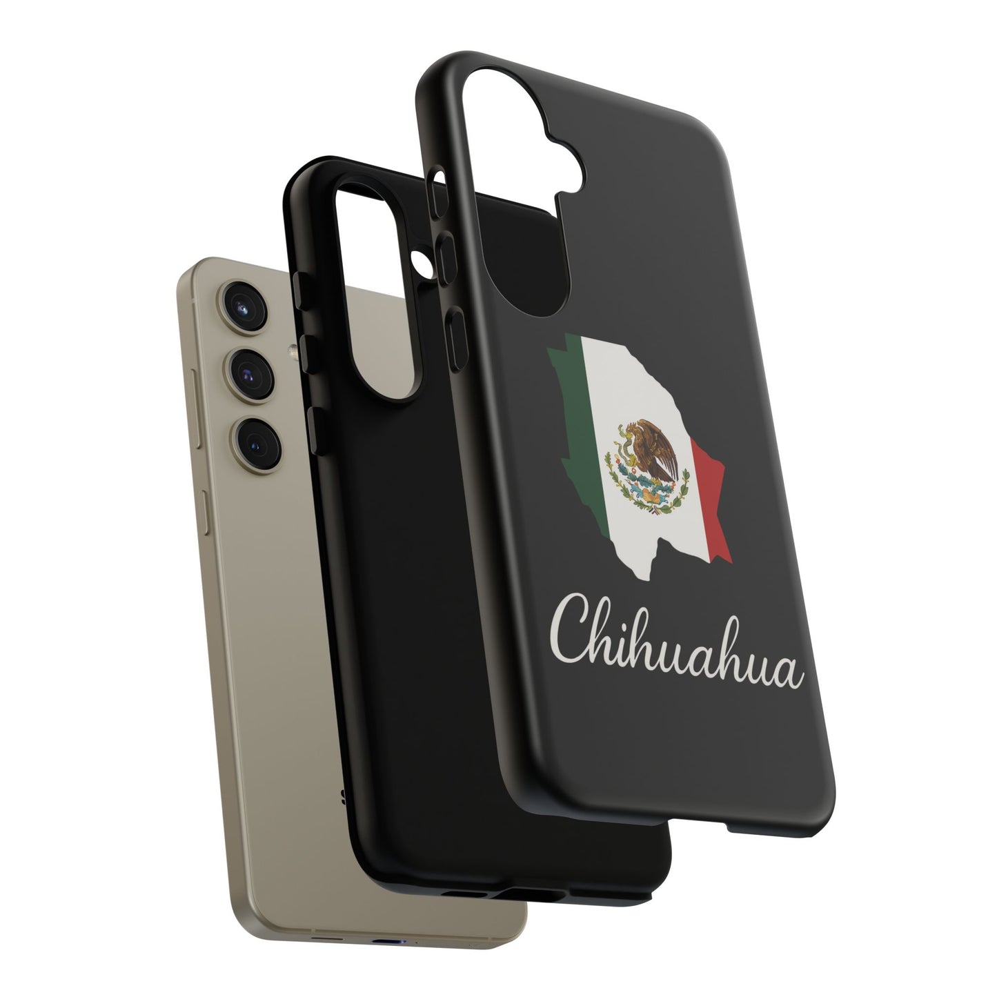 Chihuahua Mexico Flag Map Phone Case | Mexican American Pride Tough Case for iPhone & Samsung