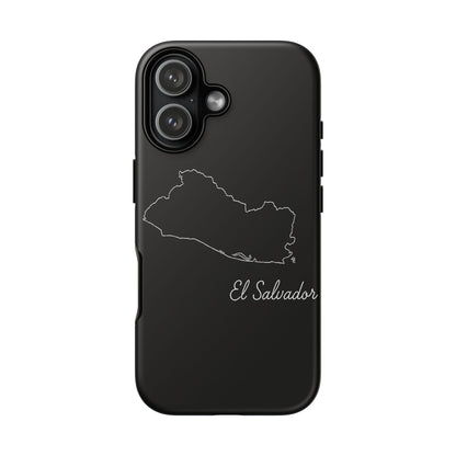 El Salvador Outline Phone Case – Minimal Country Map Tough Case (iPhone, Samsung, Pixel)