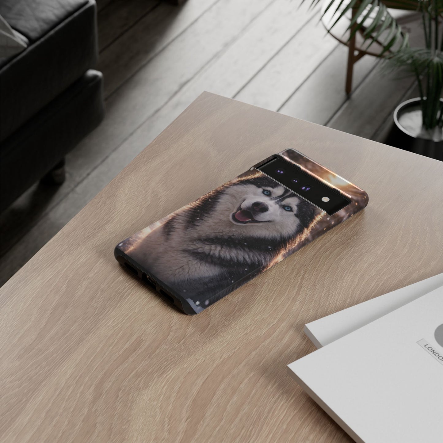 Siberian Husky Tough Phone Case | Blue Eyes Dog Cover Protective iPhone Case