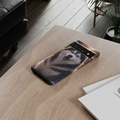 Siberian Husky Tough Phone Case | Blue Eyes Dog Cover Protective iPhone Case
