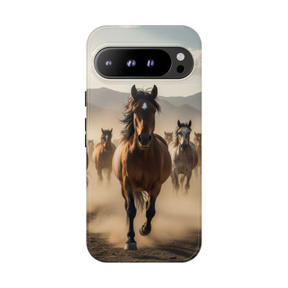 Running Horses Phone Case | Wild Mustang Herd Tough Protective Cover