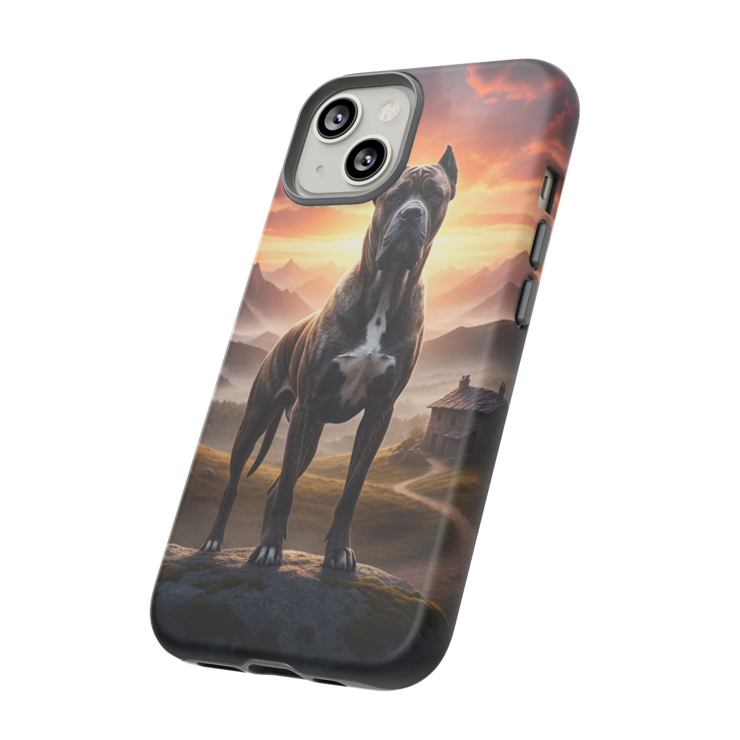 Cane Corso Phone Case – Guard Dog Sunset Tough Case (iPhone, Samsung, Pixel) | Dog Lover Gift