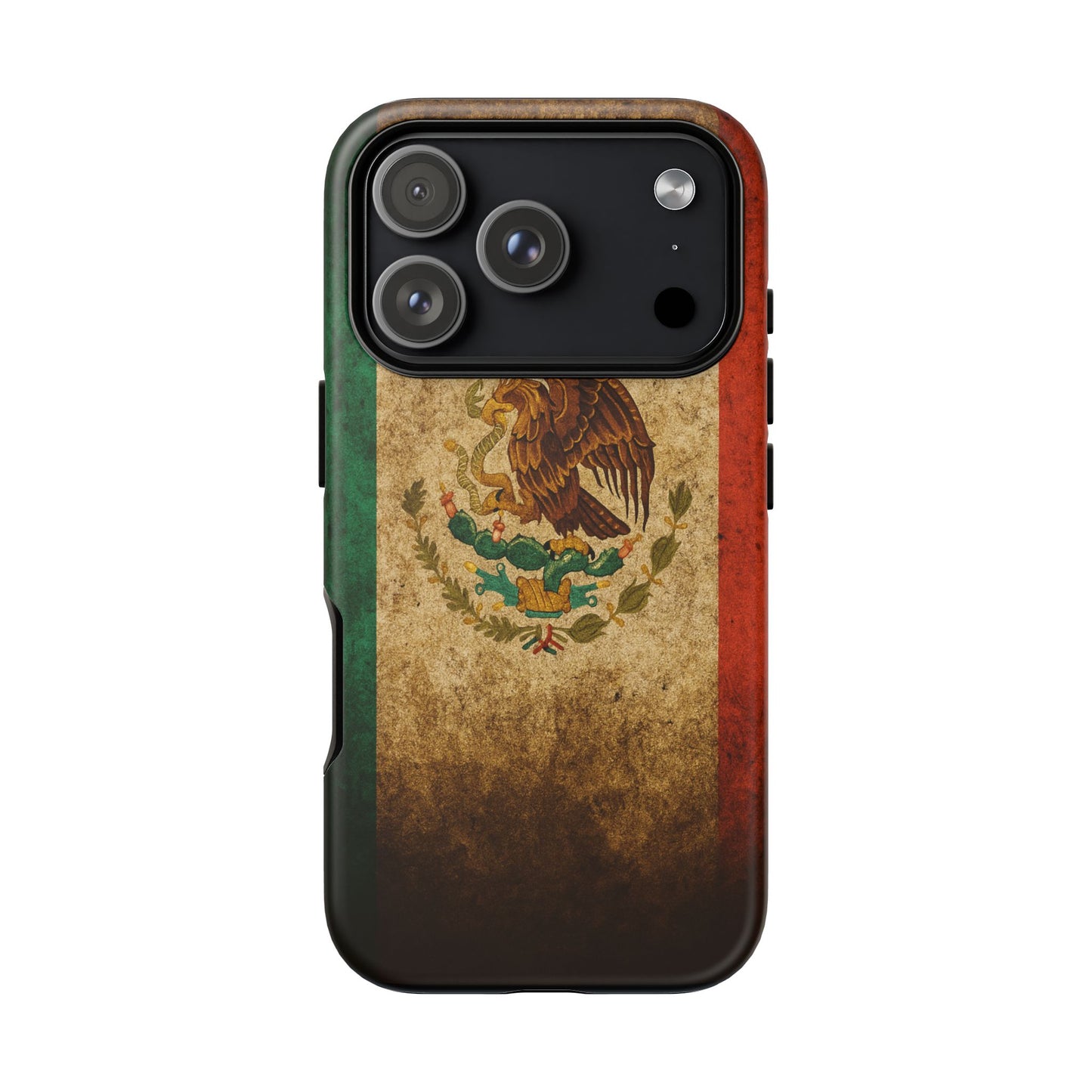 Vintage Mexico Flag Phone Case – Mexican Pride Grunge Flag Aesthetic Tough Case