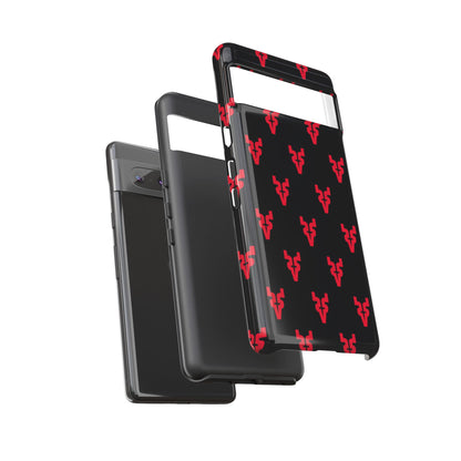 Mazatlán Bull Phone Case – Black Red Streetwear Tough Shockproof Cover