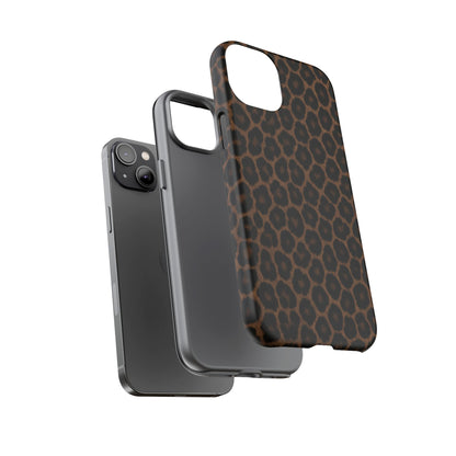 Brown Leopard Print Phone Case | Classic Animal Print Aesthetic Tough Protective Case