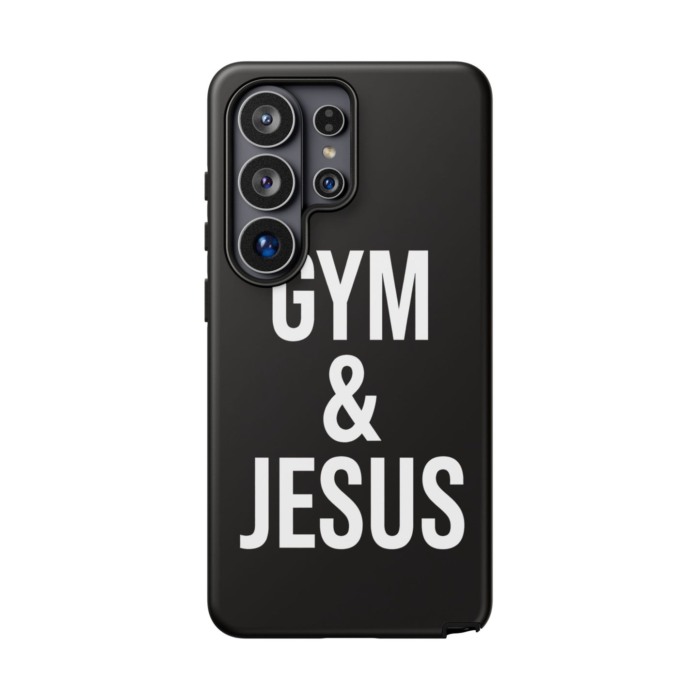 Gym & Jesus Phone Case Christian Faith Workout Gym Motivation Case