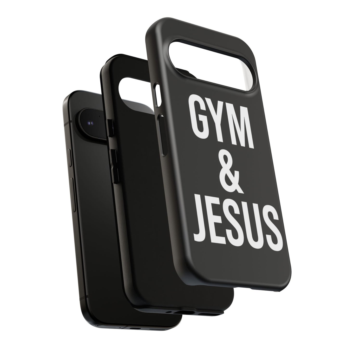 Gym & Jesus Phone Case Christian Faith Workout Gym Motivation Case