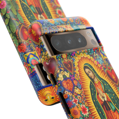 Virgin Mary Guadalupe Phone Case Mexican Folk Art Tough Cover iPhone Samsung