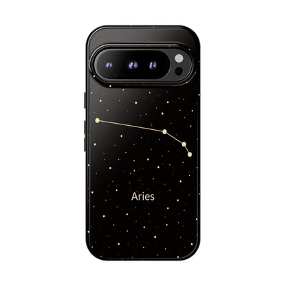 Aries Zodiac Constellation Phone Case – Luxe Gold Celestial Cover