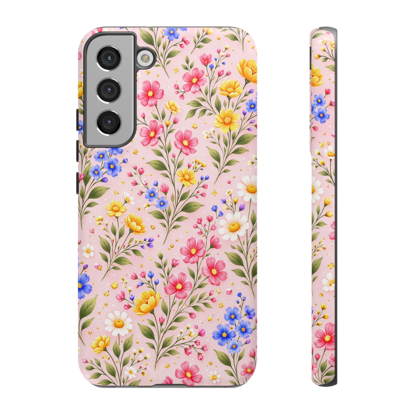 Wildflower Floral Phone Case Vintage Spring Meadow Tough Cover