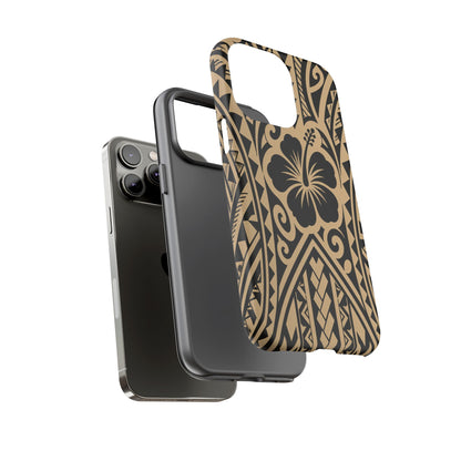 Polynesian Tribal Hawaiin Hibiscus Phone Case for iPhone Samsung Galaxy
