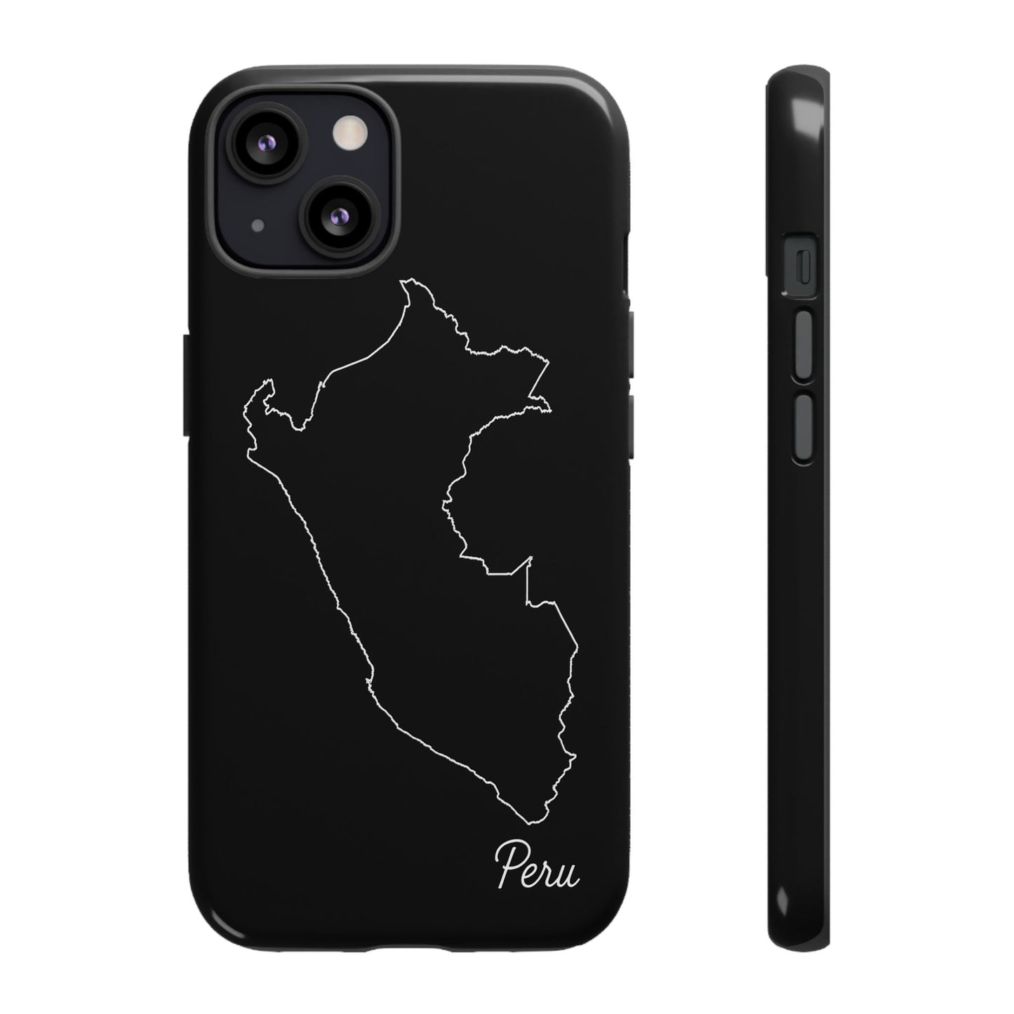 Peru Outline Phone Case – Minimal Country Map Tough Case (iPhone, Samsung, Pixel)