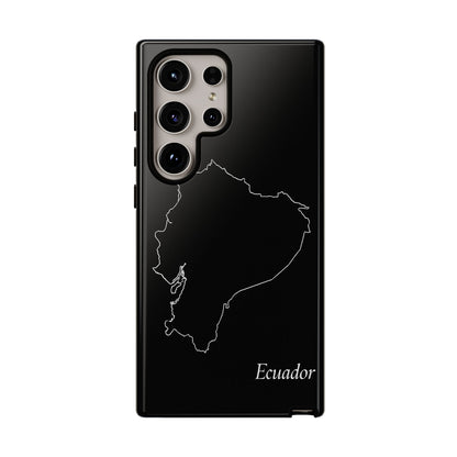 Ecuador Outline Phone Case – Minimal Country Map Tough Case (iPhone, Samsung, Pixel)