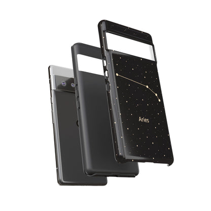Aries Zodiac Constellation Phone Case – Luxe Gold Celestial Cover
