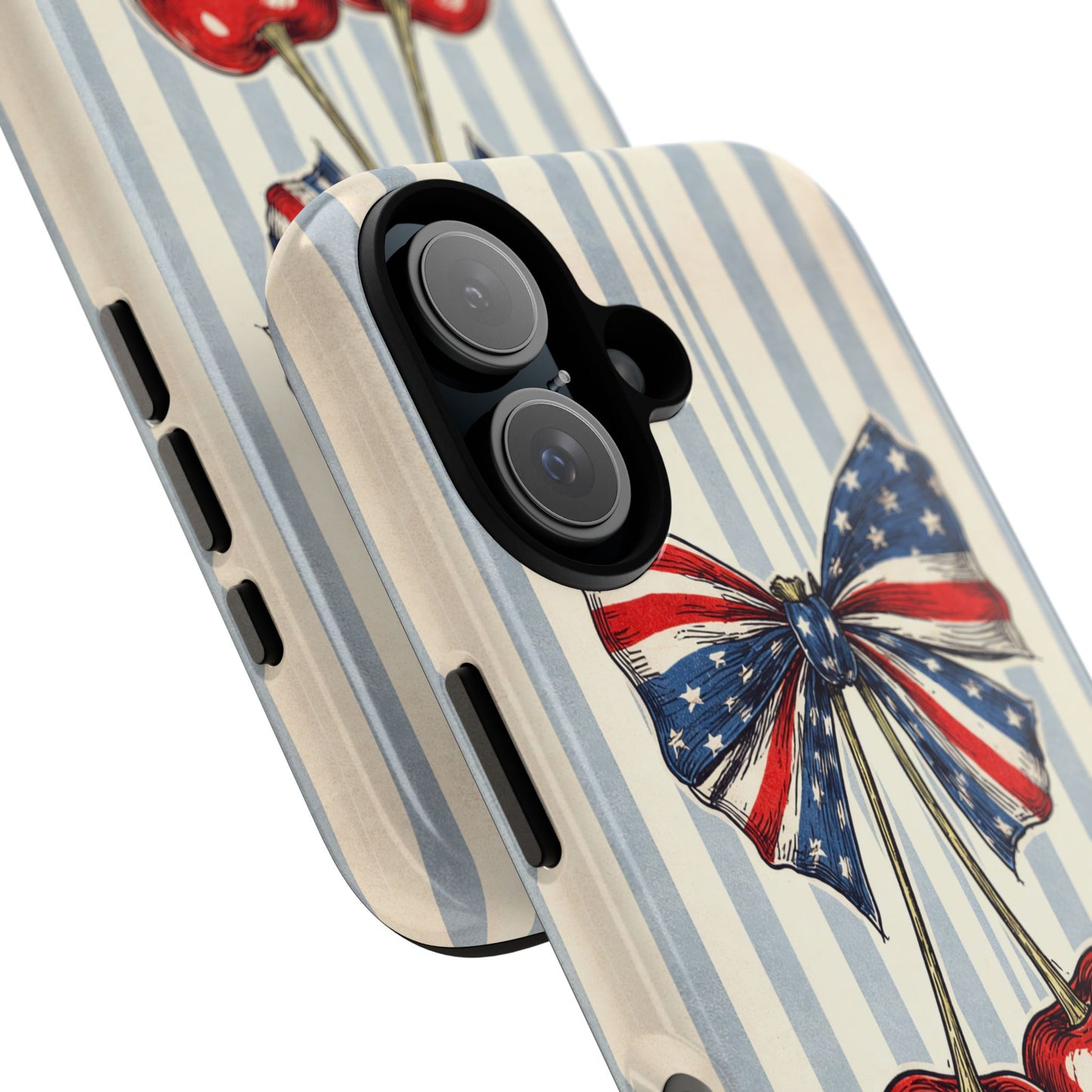 Patriotic Cherry Phone Case Americana Coquette Aesthetic iPhone Samsung