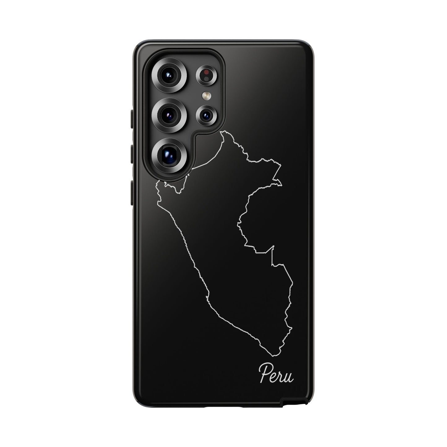 Peru Outline Phone Case – Minimal Country Map Tough Case (iPhone, Samsung, Pixel)