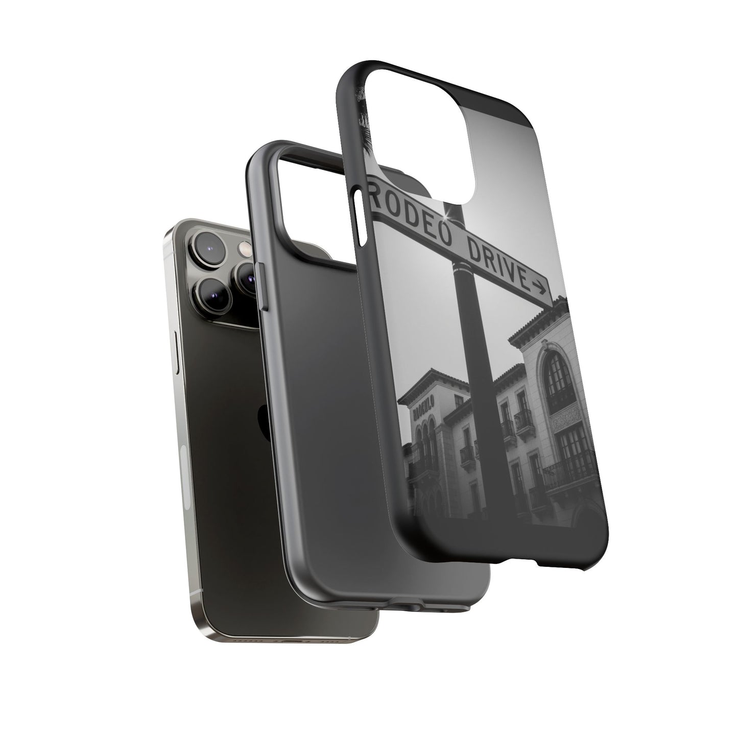 Rodeo Drive Phone Case | Los Angeles Aesthetic Black & White Photography | Luxury LA Street Tough Case for iPhone & Samsung