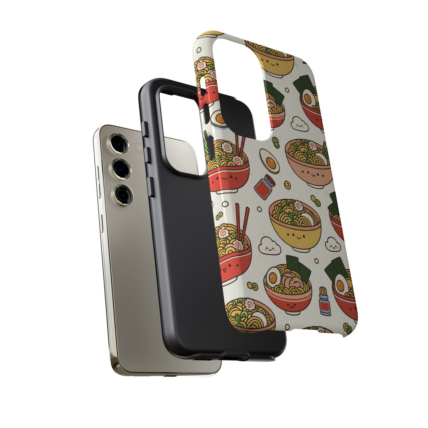 Kawaii Ramen Phone Case – Cute Japanese Food Pattern | Noodle Bowl Aesthetic Case