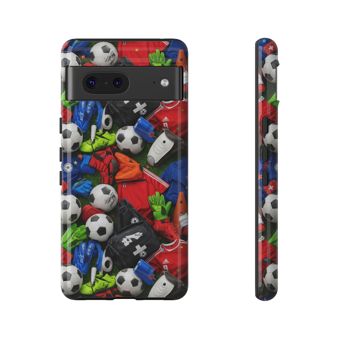 Soccer Ball Pattern Phone Case – Sports Fan Tough Protective Game Day Case