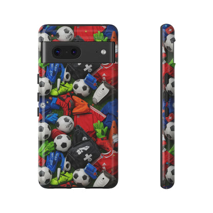 Soccer Ball Pattern Phone Case – Sports Fan Tough Protective Game Day Case